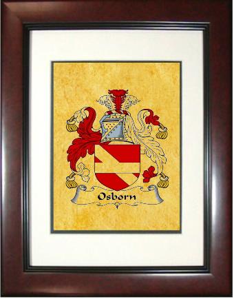 Osborn Coat of Arms Framed Print