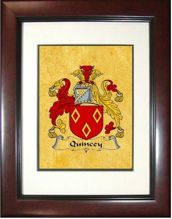 Quincey Coat of Arms Framed Print