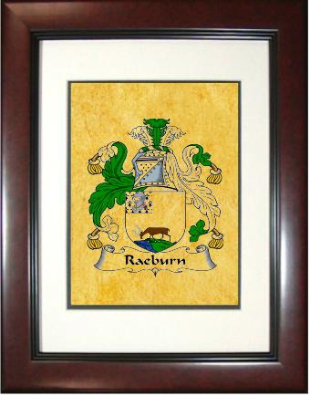 Raeburn Coat of Arms Framed Print