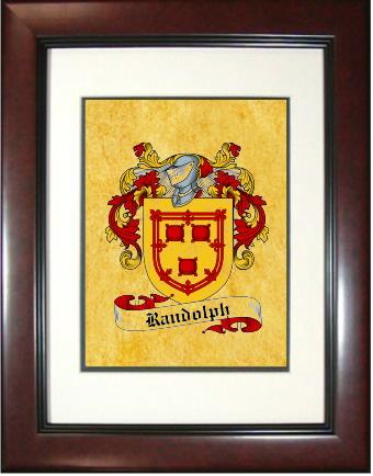 Randolph Coat of Arms Framed Print