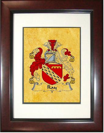 Ray Coat of Arms Framed Print