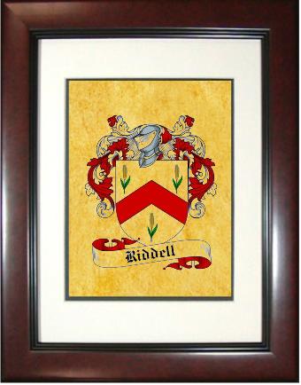 Riddell Coat of Arms Framed Print