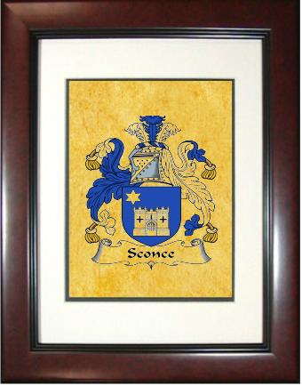 Sconce Coat of Arms Framed Print