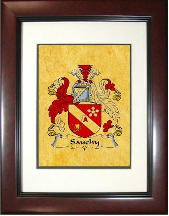 Sauchy Coat of Arms Framed Print