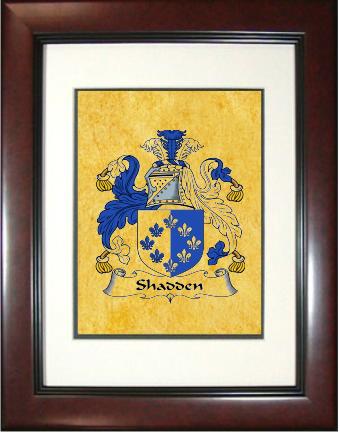 Shadden Coat of Arms Framed Print