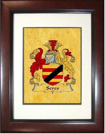 Seres Coat of Arms Framed Print