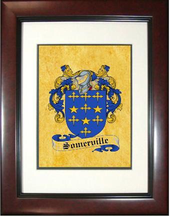 Somerville Coat of Arms Framed Print