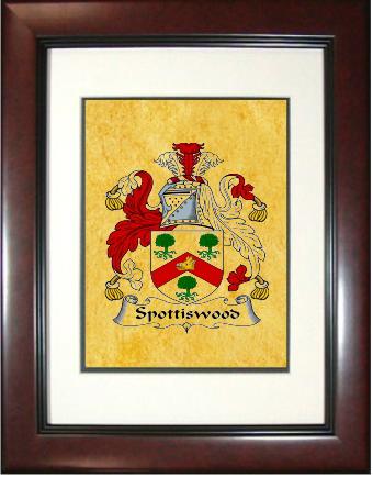 Spottiswood Coat of Arms Framed Print