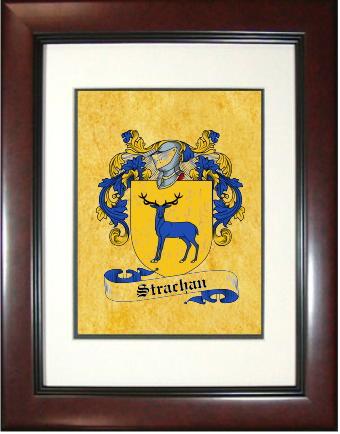 Strachan Coat of Arms Framed Print