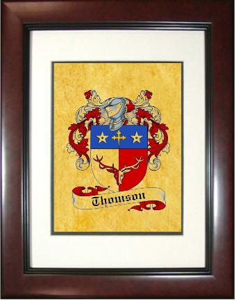 Thomson Coat of Arms Framed Print