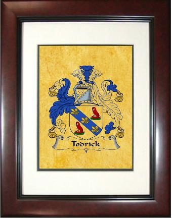 Todrick Coat of Arms Framed Print