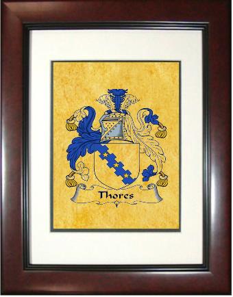 Thores Coat of Arms Framed Print
