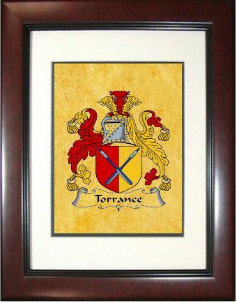 Torrance Coat of Arms Framed Print