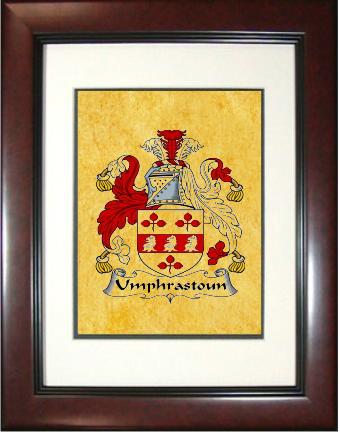 Umphrastoun Coat of Arms Framed Print