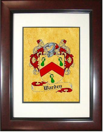 Warden Coat of Arms Framed Print