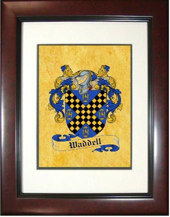 Waddell Coat of Arms Framed Print