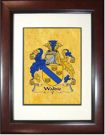 Waldie Coat of Arms Framed Print