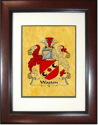 Waston Coat of Arms Framed Print