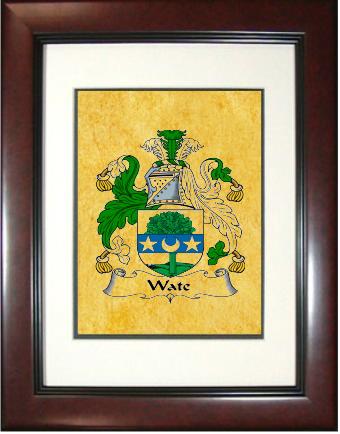 Wate Coat of Arms Framed Print