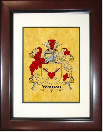 Yeoman Coat of Arms Framed Print