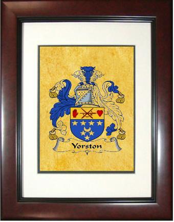 Yorston Coat of Arms Framed Print