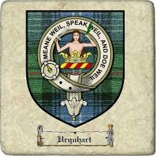 Urquhart Clan Badge Marble Tile