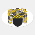 HOGAN FAMILY CREST - HOGAN COAT OF ARMS CLASSIC ROUND STICKER