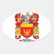 HARRISON FAMILY CREST - HARRISON COAT OF ARMS CLASSIC ROUND STICKER