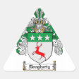 DOUGHERTY FAMILY CREST - DOUGHERTY COAT OF ARMS CLASSIC ROUND STICKER