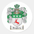 DOUGHERTY FAMILY CREST - DOUGHERTY COAT OF ARMS CLASSIC ROUND STICKER