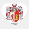 GALLEGOS FAMILY CREST - GALLEGOS COAT OF ARMS CLASSIC ROUND STICKER