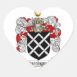 HARRINGTON FAMILY CREST - HARRINGTON COAT OF ARMS CLASSIC ROUND STICKER