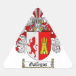 GALLEGOS FAMILY CREST - GALLEGOS COAT OF ARMS CLASSIC ROUND STICKER