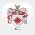 HURST FAMILY CREST - HURST COAT OF ARMS CLASSIC ROUND STICKER