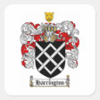 HARRINGTON FAMILY CREST - HARRINGTON COAT OF ARMS CLASSIC ROUND STICKER