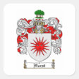 HURST FAMILY CREST - HURST COAT OF ARMS CLASSIC ROUND STICKER