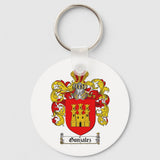 GONZALEZ FAMILY CREST - GONZALEZ COAT OF ARMS KEYCHAIN