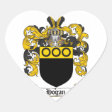 HOGAN FAMILY CREST - HOGAN COAT OF ARMS CLASSIC ROUND STICKER