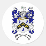 JACKSON FAMILY CREST - JACKSON COAT OF ARMS CLASSIC ROUND STICKER