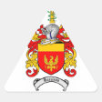 HARRISON FAMILY CREST - HARRISON COAT OF ARMS CLASSIC ROUND STICKER