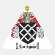 HARRINGTON FAMILY CREST - HARRINGTON COAT OF ARMS CLASSIC ROUND STICKER