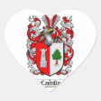 CASTILLO FAMILY CREST - CASTILLO COAT OF ARMS CLASSIC ROUND STICKER