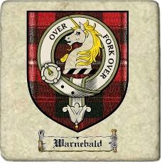 Warnebald Clan Badge Marble Tile