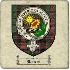 Waters Clan Badge Marble Tile