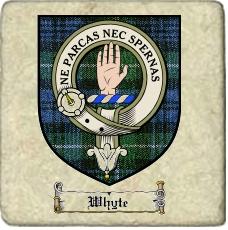 Whyte Clan Badge Marble Tile