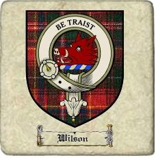 Wilson Clan Innes Clan Badge Marble Tile