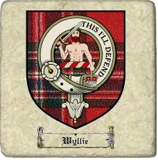 Wyllie Clan Macfarlane Clan Badge Marble Tile