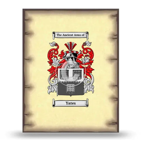 Yates Coat of Arms Print