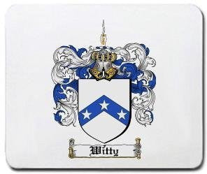 Witty coat of arms mouse pad