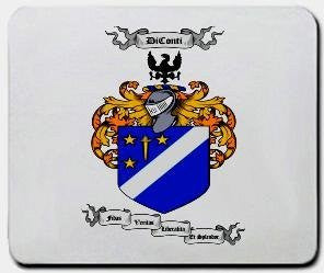 Diconti coat of arms mouse pad